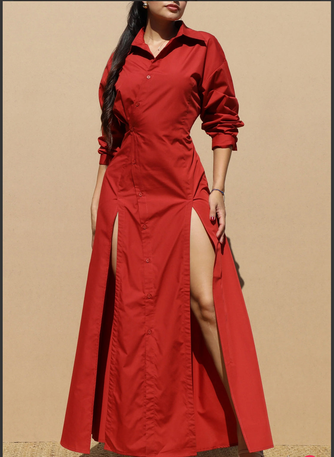 Long Shirt Two Slip Dress