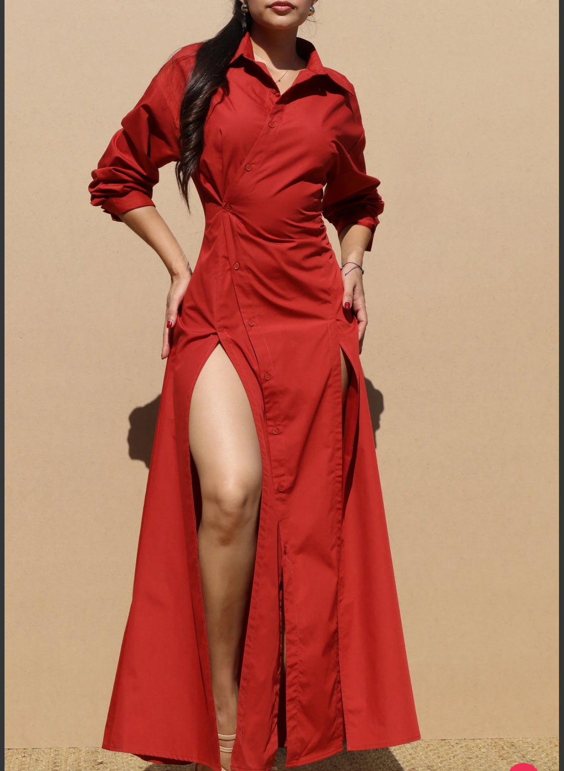 Long Shirt Two Slip Dress