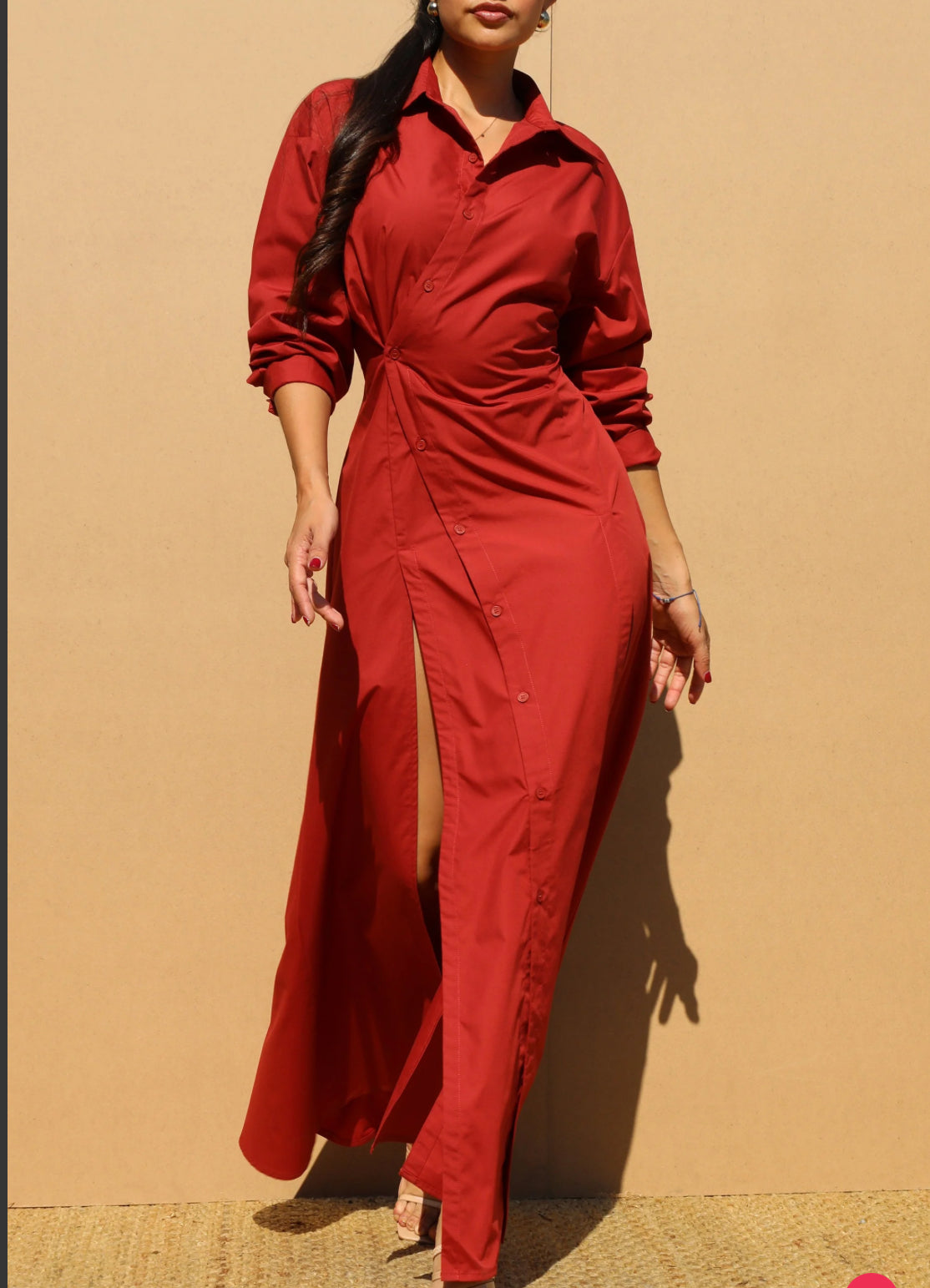Long Shirt Two Slip Dress