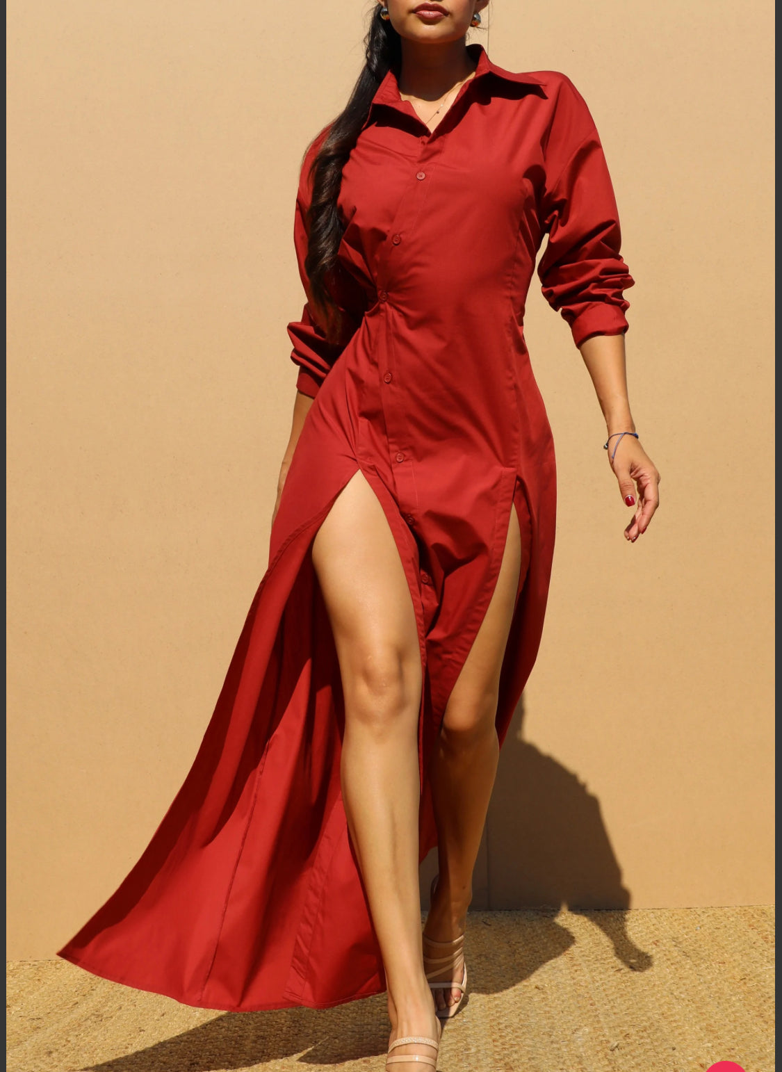Long Shirt Two Slip Dress