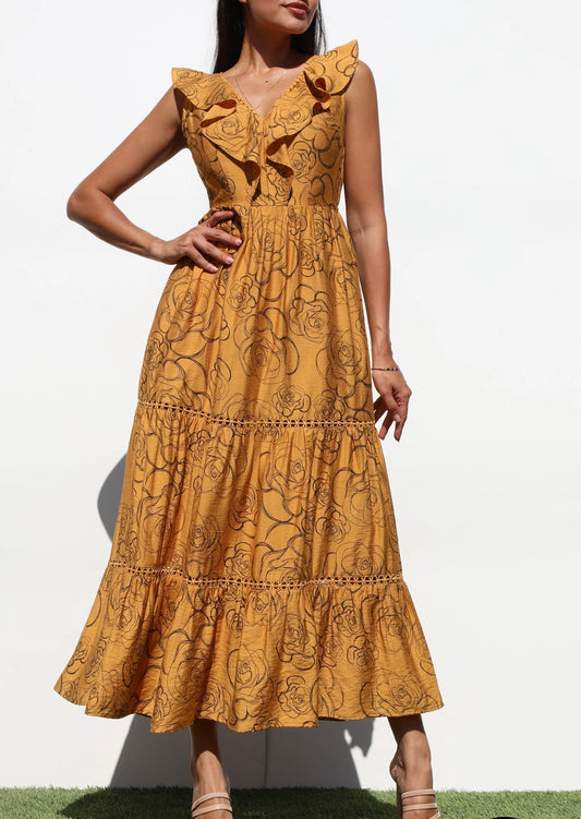 Printed  Midi Dress