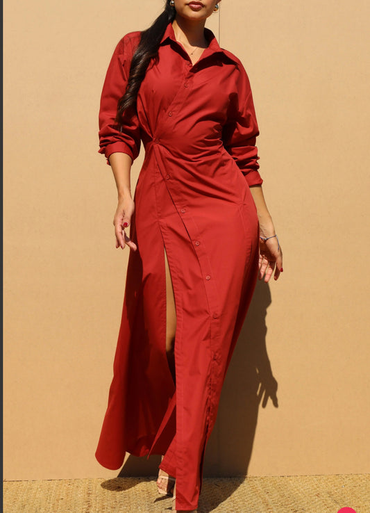Long Shirt Two Slip Dress